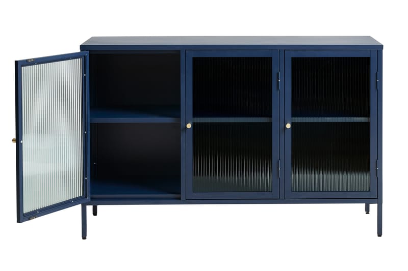 Lazarus Sideboard 3 dele 132 cm - Blå - Opbevaring - Opbevaringsmøbler - Skænke & sideboards