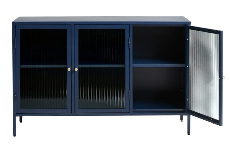 Lazarus Sideboard 3 dele 132 cm - Blå - Opbevaring - Opbevaringsmøbler - Skænke & sideboards