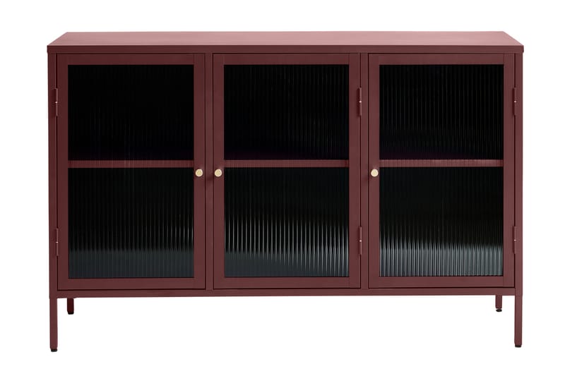Lazarus Sideboard 3 dele 132 cm - Rød - Opbevaring - Opbevaringsmøbler - Skænke & sideboards