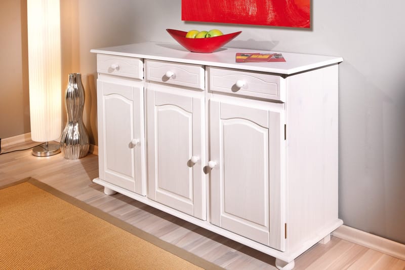 Leksand Skænk 130 cm - Hvid - Opbevaring - Opbevaringsmøbler - Skænke & sideboards