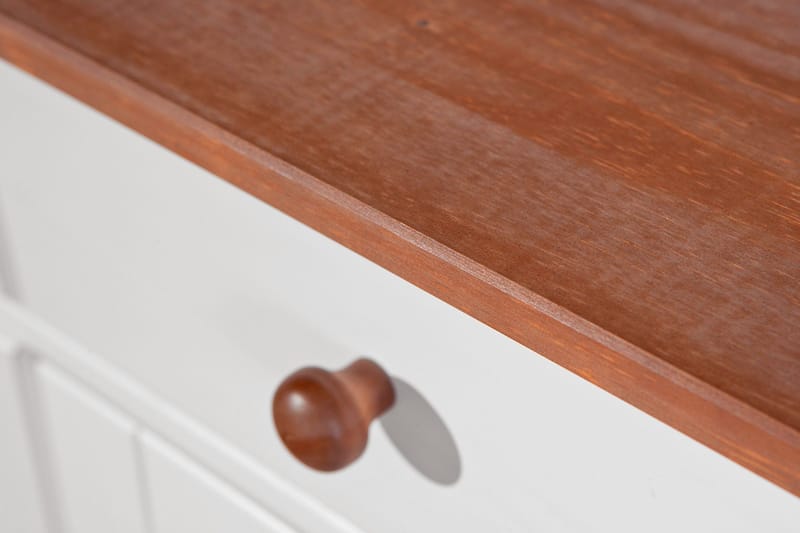 Livesey Skænk 130 cm - Hvid/Natur - Opbevaring - Opbevaringsmøbler - Skænke & sideboards