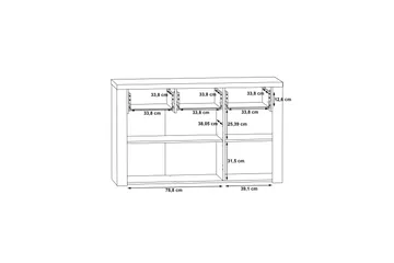 Loannia Sideboard 41x136 cm - Brun - Opbevaring - Opbevaringsmøbler - Skænke & sideboards