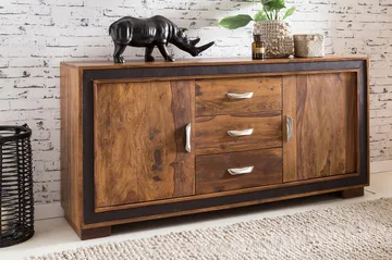 Luqman Skænk 160x44 cm - Træ / natur - Opbevaring - Opbevaringsmøbler - Skænke & sideboards