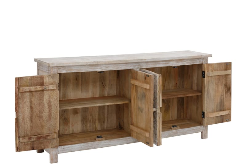 Mikei Skænk 175x40 cm - Lysebrun - Opbevaring - Opbevaringsmøbler - Skænke & sideboards