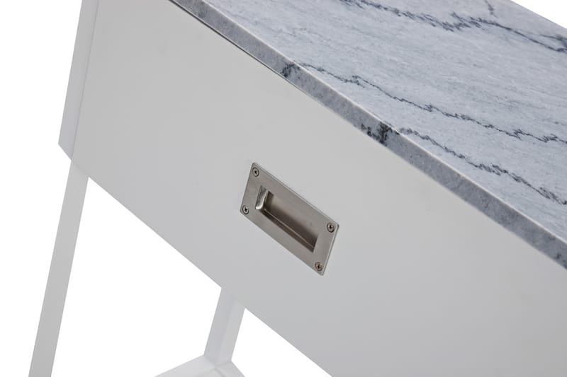 Miller Skænk 120 cm Marmor - Hvid/Grå - Skænke & sideboards
