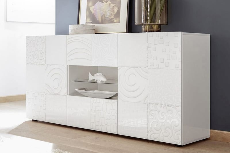 Mironne Skænk 181 cm 2 Hylder - Hvid - Opbevaring - Opbevaringsmøbler - Skænke & sideboards