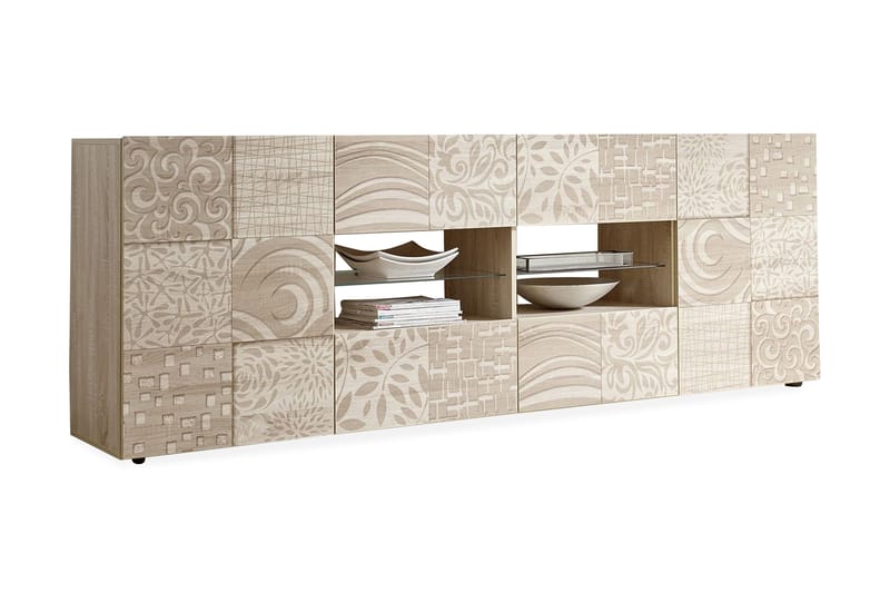 Mironne Skænk 241 cm 4 Hylder - Brun - Opbevaring - Opbevaringsmøbler - Skænke & sideboards