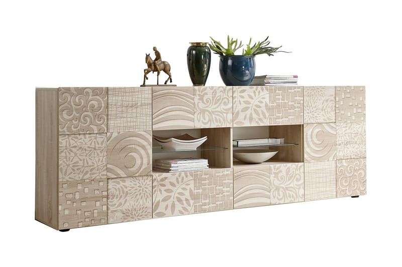 Mironne Skænk 241 cm 4 Hylder - Brun - Opbevaring - Opbevaringsmøbler - Skænke & sideboards