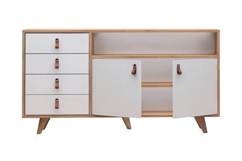 Mod design Skænk - Træ / hvid - Opbevaring - Opbevaringsmøbler - Skænke & sideboards