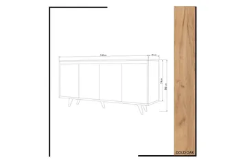 Mod design Skænk - Træ / hvid - Opbevaring - Opbevaringsmøbler - Skænke & sideboards
