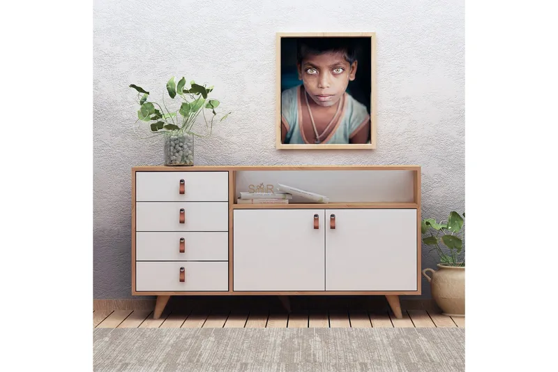 Mod design Skænk - Træ / hvid - Opbevaring - Opbevaringsmøbler - Skænke & sideboards