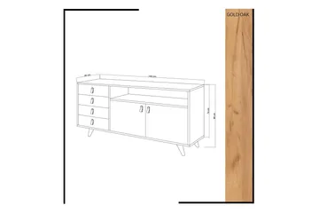 Mod design Skænk - Træ / hvid - Opbevaring - Opbevaringsmøbler - Skænke & sideboards