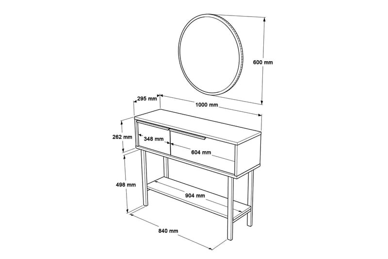 Muttun Skænk 100 cm - Oak - Opbevaring - Opbevaringsmøbler - Skænke & sideboards