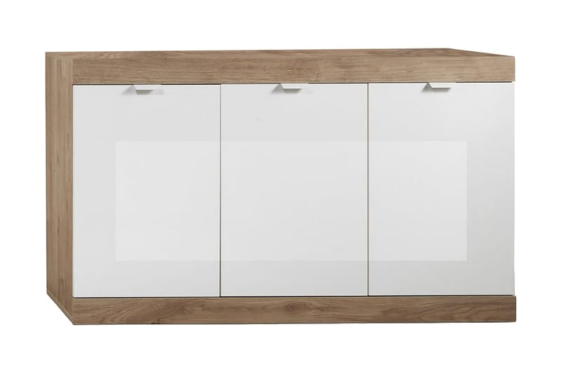 Nicery Sideboard 135 cm - Hvid/Brun - Opbevaring - Opbevaringsmøbler - Skænke & sideboards