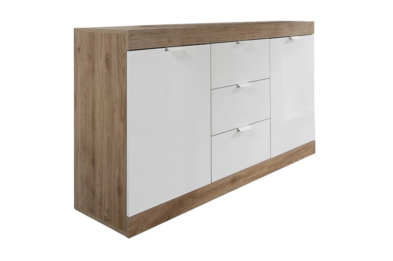 Nicery Sideboard 135 cm - Hvid/Brun - Opbevaring - Opbevaringsmøbler - Skænke & sideboards
