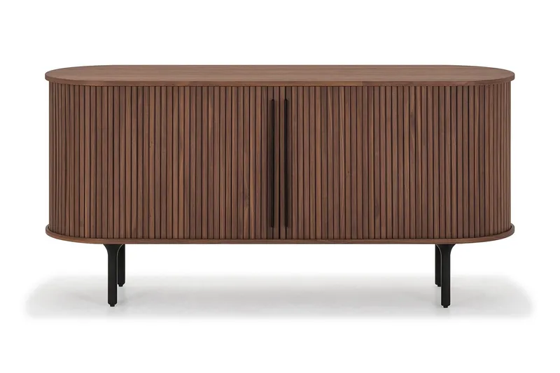 Noira smal skænk rillet valnød 150x45 cm - Valnød / Brun - Opbevaring - Opbevaringsmøbler - Skænke & sideboards