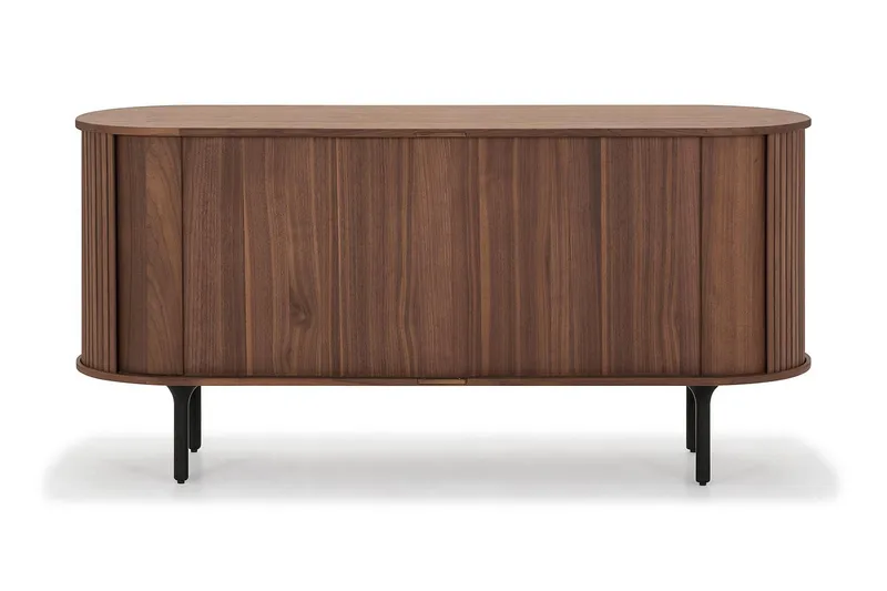 Noira smal skænk rillet valnød 150x45 cm - Valnød / Brun - Opbevaring - Opbevaringsmøbler - Skænke & sideboards