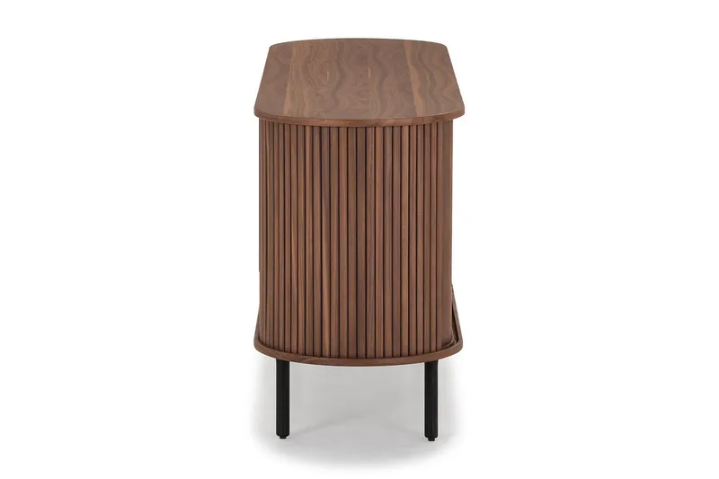 Noira smal skænk rillet valnød 150x45 cm - Valnød / Brun - Opbevaring - Opbevaringsmøbler - Skænke & sideboards