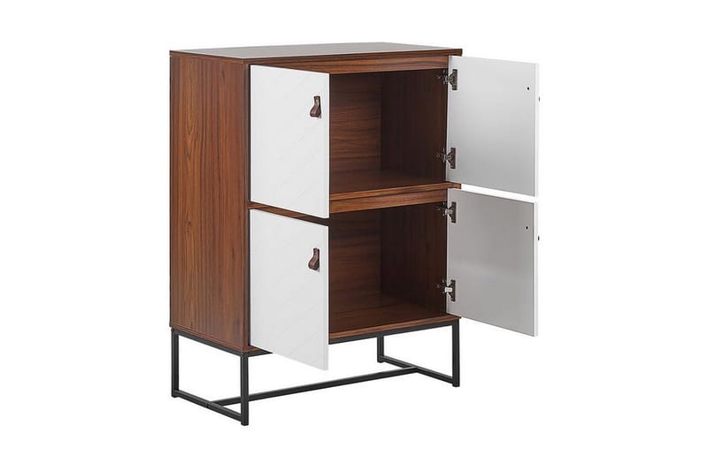 Nueva Skænk 76x39 cm - Mørkebrun/Hvid - Skænke & sideboards