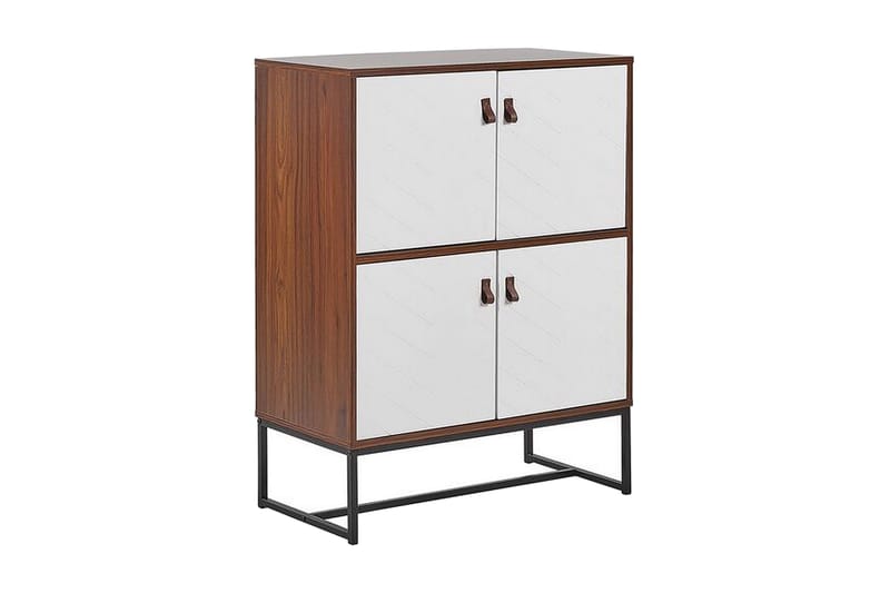 Nueva Skænk 76x39 cm - Mørkebrun/Hvid - Opbevaring - Opbevaringsmøbler - Skænke & sideboards