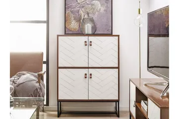 Nueva Skænk 76x39 cm - Mørkebrun/Hvid - Opbevaring - Opbevaringsmøbler - Skænke & sideboards