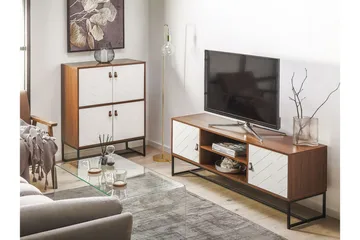 Nueva Skænk 76x39 cm - Mørkebrun/Hvid - Opbevaring - Opbevaringsmøbler - Skænke & sideboards