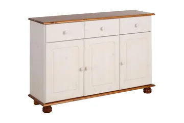 Remiel skænk 118 cm - hvid/Brun - Opbevaring - Opbevaringsmøbler - Skænke & sideboards