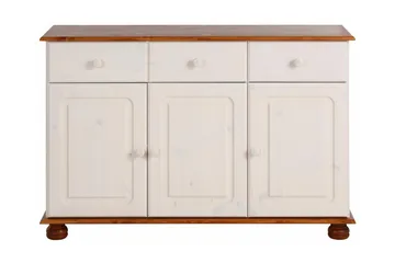 Remiel skænk 118 cm - hvid/Brun - Opbevaring - Opbevaringsmøbler - Skænke & sideboards