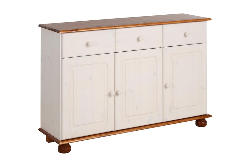 Remiel skænk 118 cm - hvid/Brun - Opbevaring - Opbevaringsmøbler - Skænke & sideboards