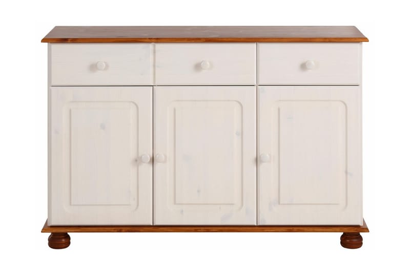 Remiel skænk 118 cm - hvid/Brun - Opbevaring - Opbevaringsmøbler - Skænke & sideboards