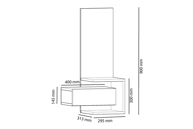 Rheuark Sideboard 49 cm - Eg|Antracit - Skænke & sideboards