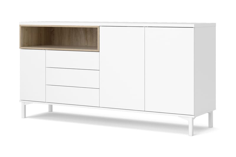 Roomers Skænk - Hvid/Brun - Opbevaring - Opbevaringsmøbler - Skænke & sideboards