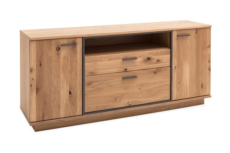 Rusley sidebord 180 cm - Eg / Antracit - Skænke & sideboards