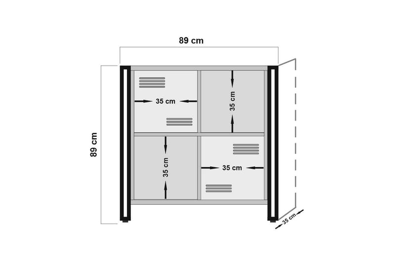 Sapphira aflastningsbord - Træ / sort - Skænke & sideboards