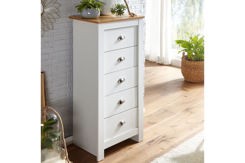 Seddik Sideboard 39 cm Rektangulær - Hvid/Natur - Opbevaring - Opbevaringsmøbler - Skænke & sideboards