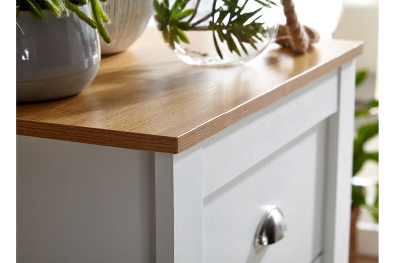 Seddik Sideboard 39 cm Rektangulær - Hvid/Natur - Opbevaring - Opbevaringsmøbler - Skænke & sideboards