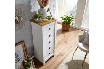 Seddik Sideboard 39 cm Rektangulær - Hvid/Natur - Opbevaring - Opbevaringsmøbler - Skænke & sideboards