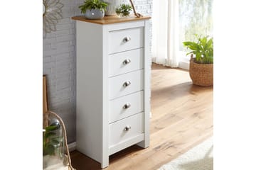 Seddik Sideboard 39 cm Rektangulær - Hvid/Natur - Opbevaring - Opbevaringsmøbler - Skænke & sideboards