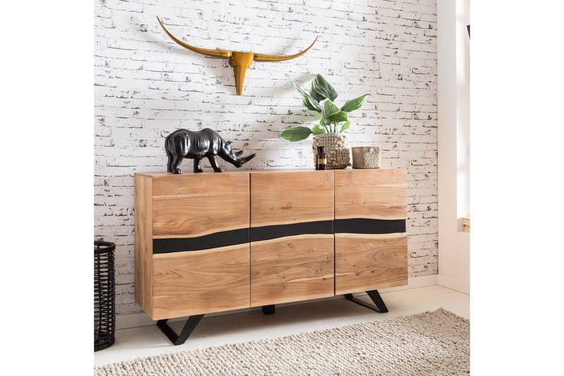 Sideboard & skänk Wohnling Trä, Natur - Opbevaring - Opbevaringsmøbler - Skænke & sideboards