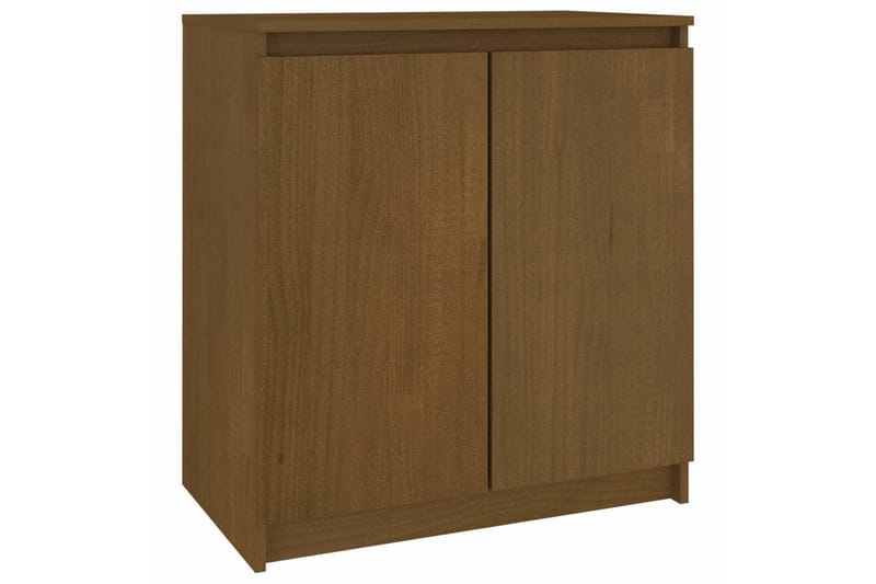 sideskab 60x36x65 cm massivt fyrretræ gyldenbrun - Brun - Skænke & sideboards