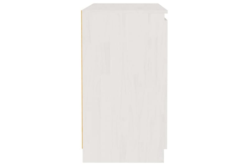 sideskab 60x36x65 cm massivt fyrretræ hvid - Hvid - Opbevaring - Opbevaringsmøbler - Skænke & sideboards