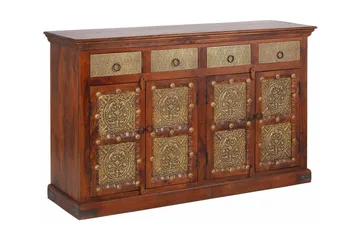 Silian skænk 180 cm - akacie Brun - Opbevaring - Opbevaringsmøbler - Skænke & sideboards