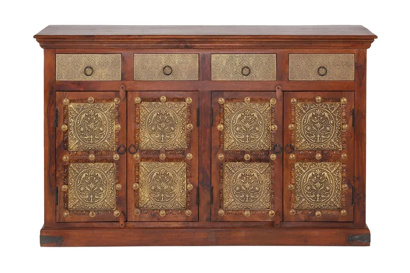 Silian skænk 180 cm - akacie Brun - Opbevaring - Opbevaringsmøbler - Skænke & sideboards