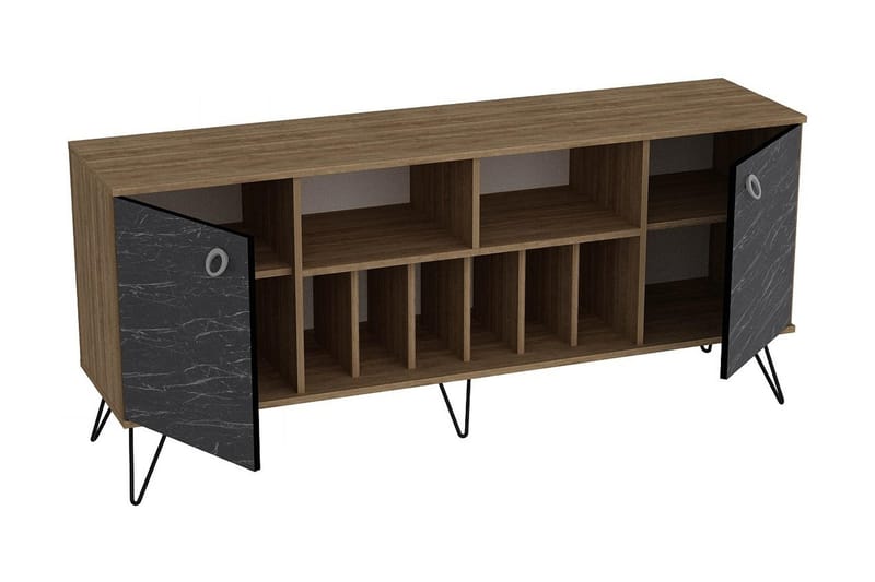 Sincerely Sidebord 180 cm - Valnød|Sort - Opbevaring - Opbevaringsmøbler - Skænke & sideboards
