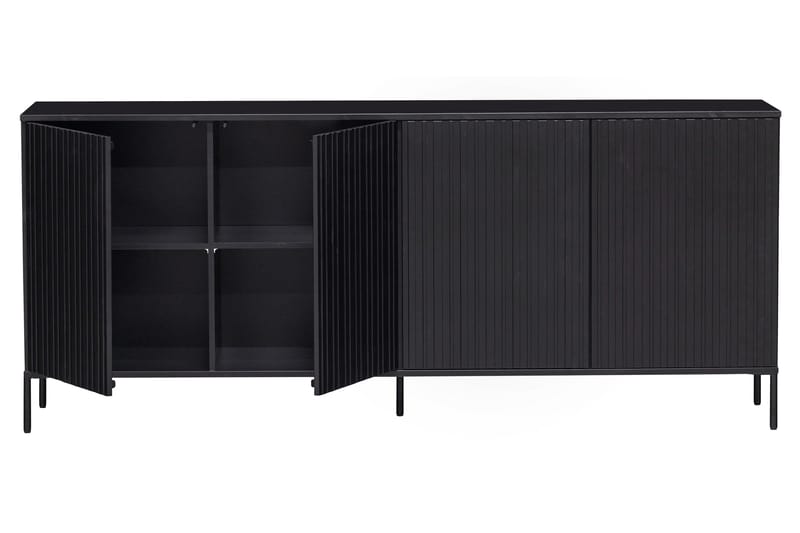 Skænk & skænk Hemlinge Sideboard 44x200 cm Svart - Opbevaring - Opbevaringsmøbler - Skænke & sideboards