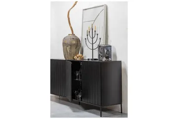 Skænk & skænk Hemlinge Sideboard 44x200 cm Svart - Opbevaring - Opbevaringsmøbler - Skænke & sideboards