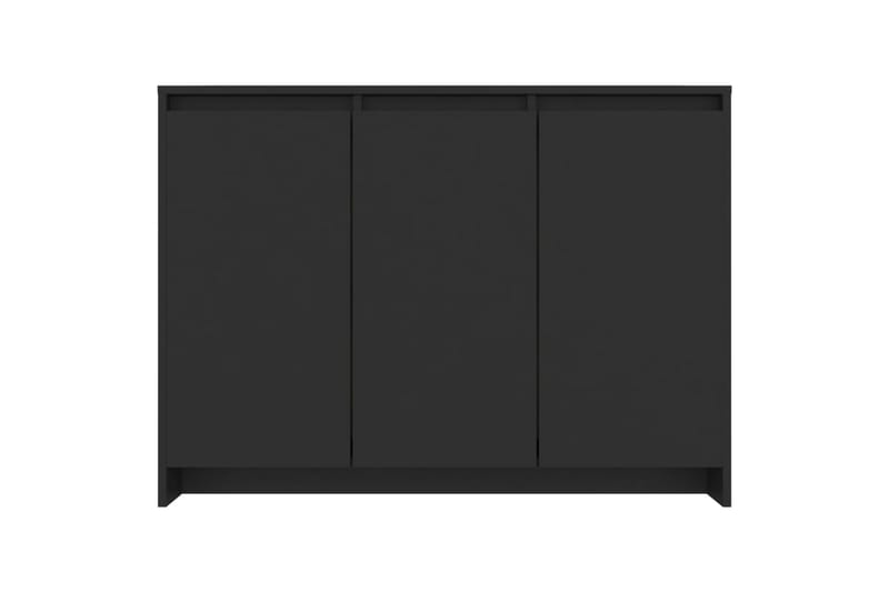 skænk 102x33x75 cm spånplade sort - Sort - Skænke & sideboards
