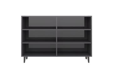 skænk 103,5x35x70 cm spånplade grå højglans - Grå - Opbevaring - Opbevaringsmøbler - Skænke & sideboards