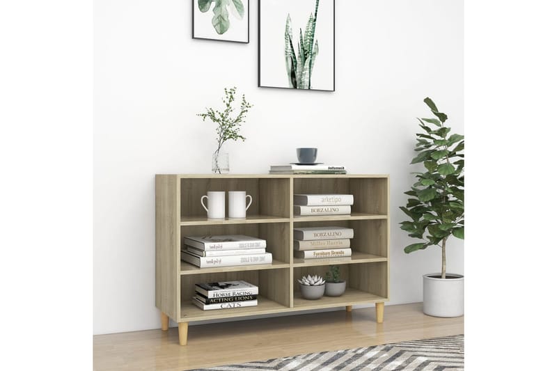 skænk 103,5x35x70 cm spånplade sonoma-eg - Brun - Opbevaring - Opbevaringsmøbler - Skænke & sideboards