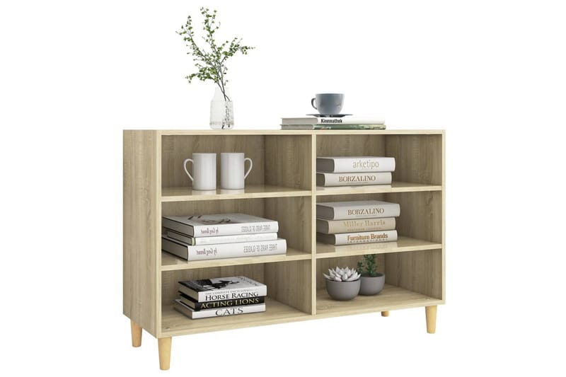 skænk 103,5x35x70 cm spånplade sonoma-eg - Brun - Opbevaring - Opbevaringsmøbler - Skænke & sideboards